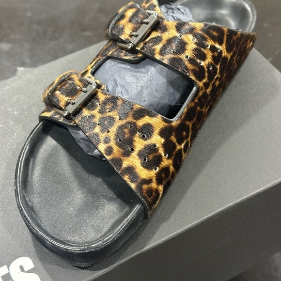 The Kooples Leopard Print Sandals Size 39 - Picture 4 of 8